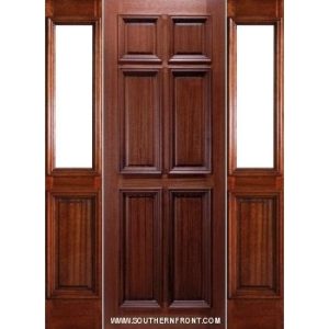 6 Panel with Half Lite Sidelights - 36'' x 96''