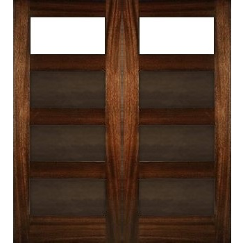 Classic 3-Panel 1-Lite Double Doors