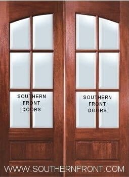 5 05 4 and 6 0 x 8 0 Square Top Arch Lite 6 Lite Double Straight Mullions